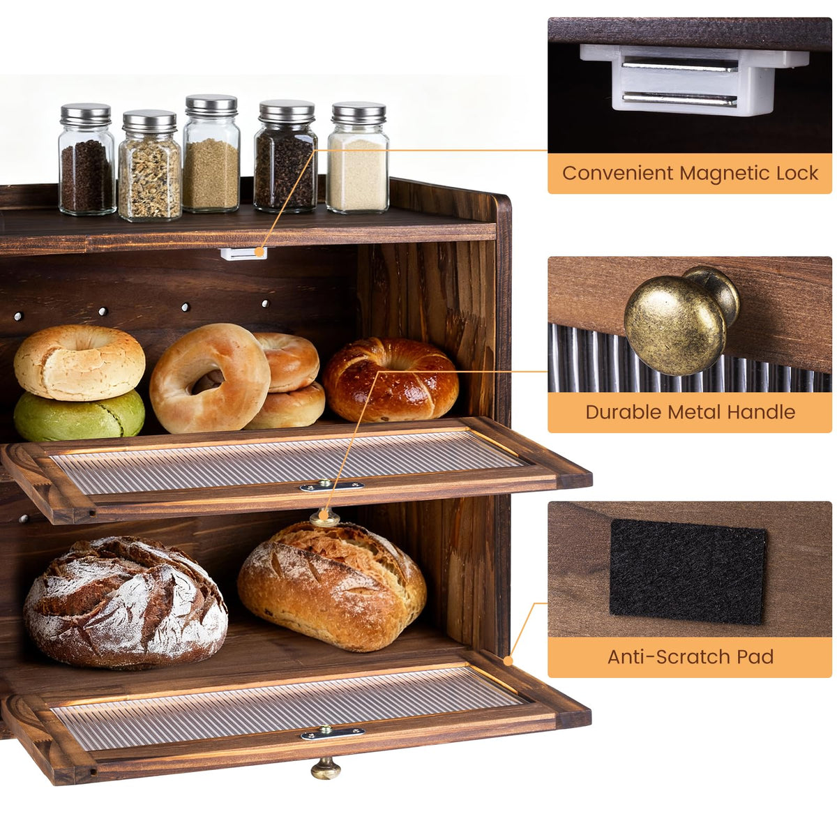 Wooden Bread Box H843430