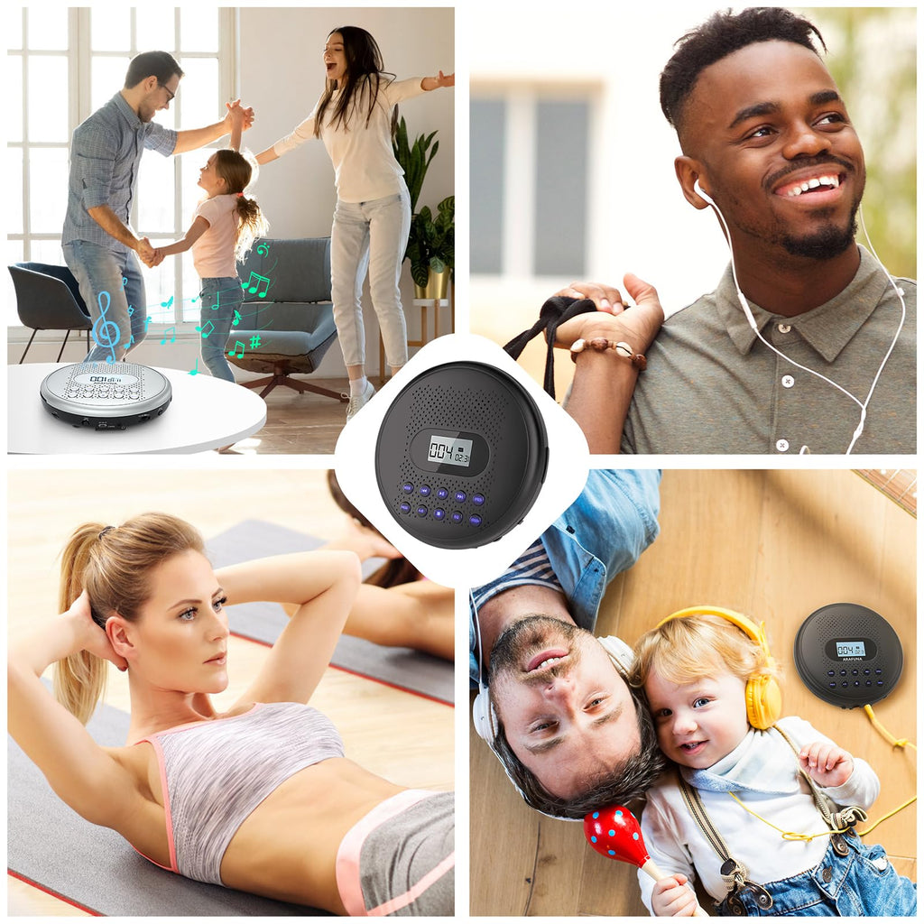 Portable CD Player with Dual Stereo Speakers C73974