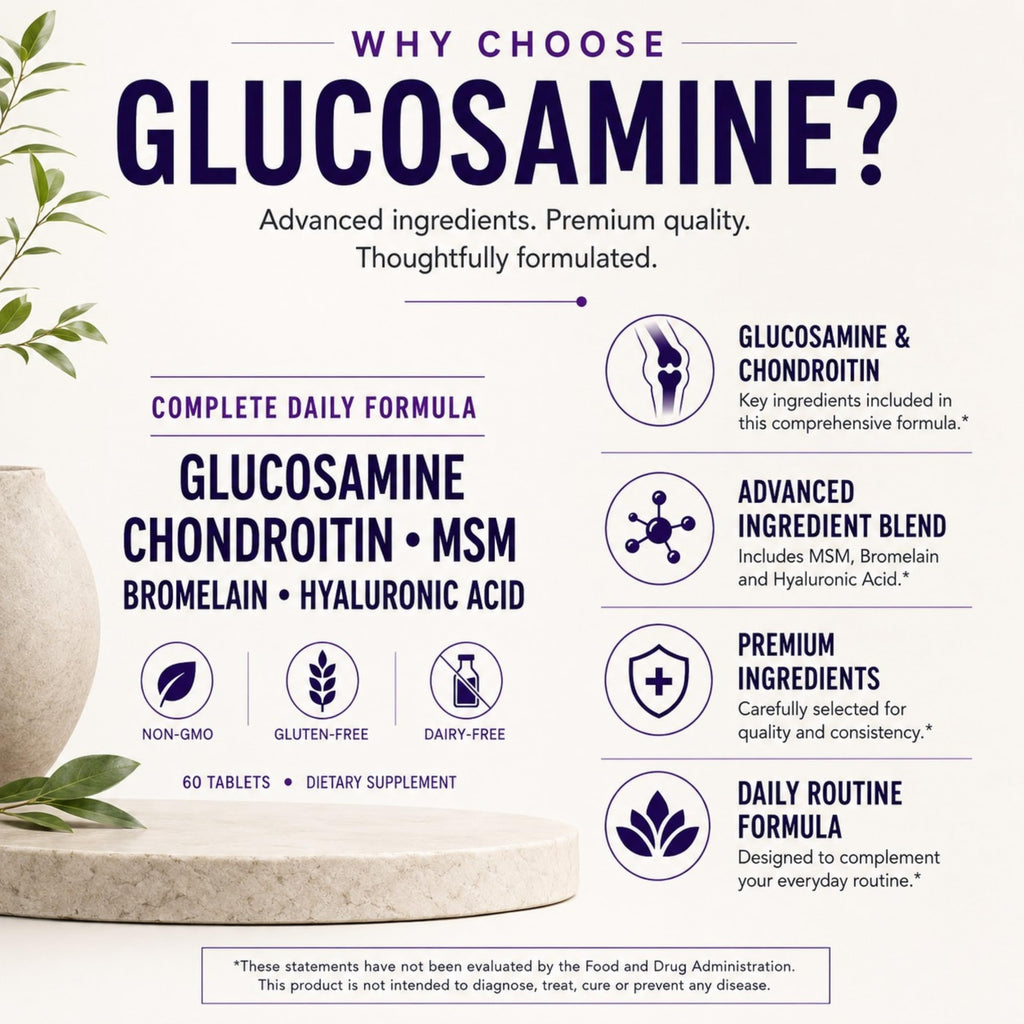Glucosamine Chondroitin MSM Dietary Supplement 60 Tablets B4668