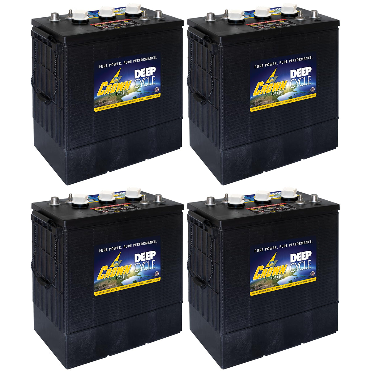 6V 350Ah Deep Cycle Flooded Lead Acid Battery Pack of 4 B21251