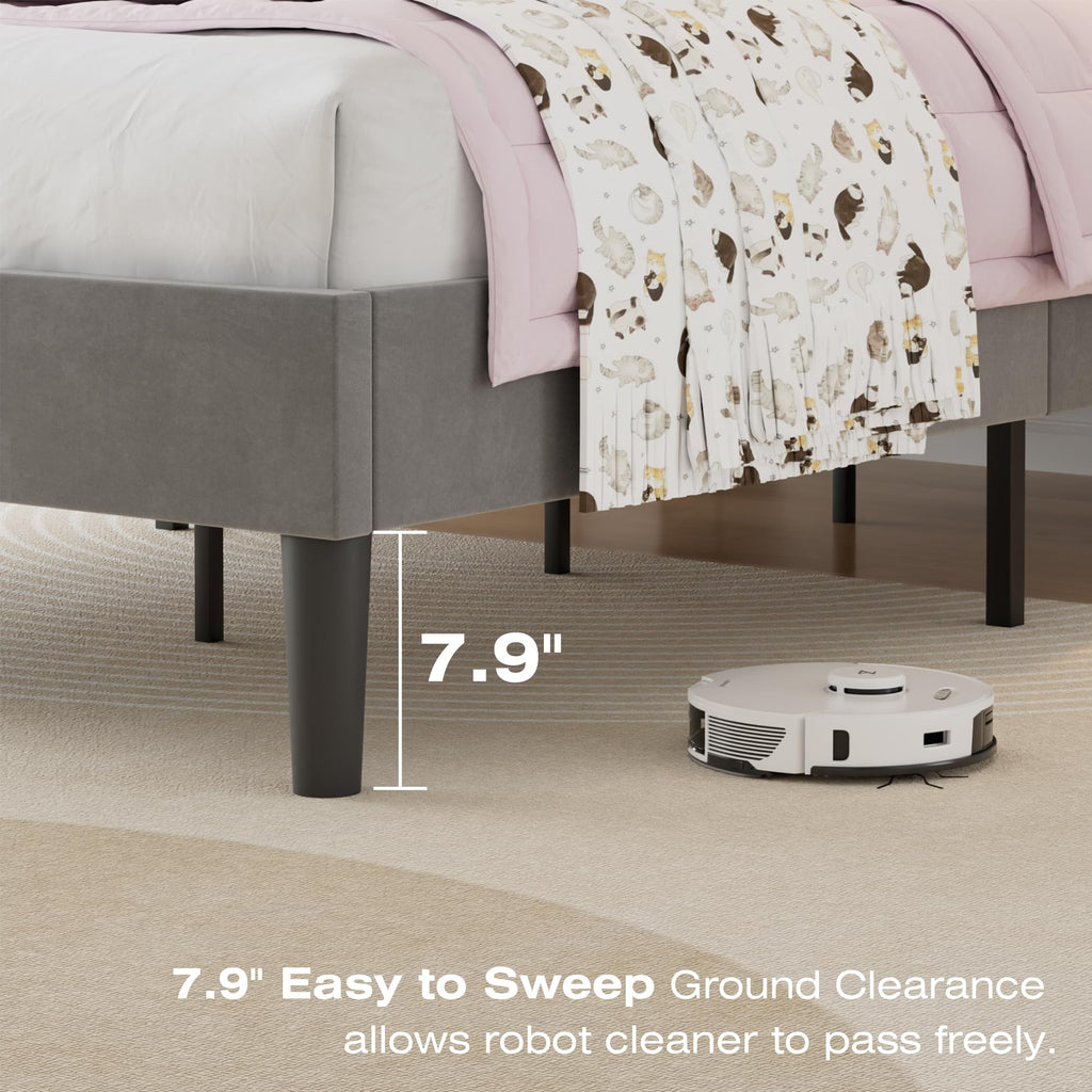 Twin Size Upholstered Bed Frame A152