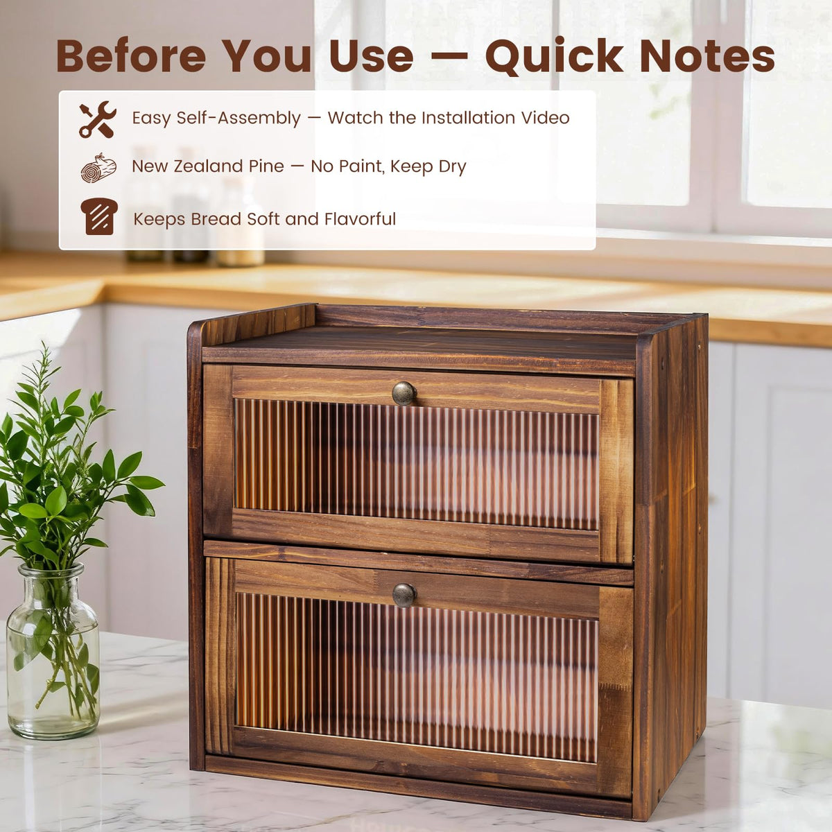 Wooden Bread Box H843430