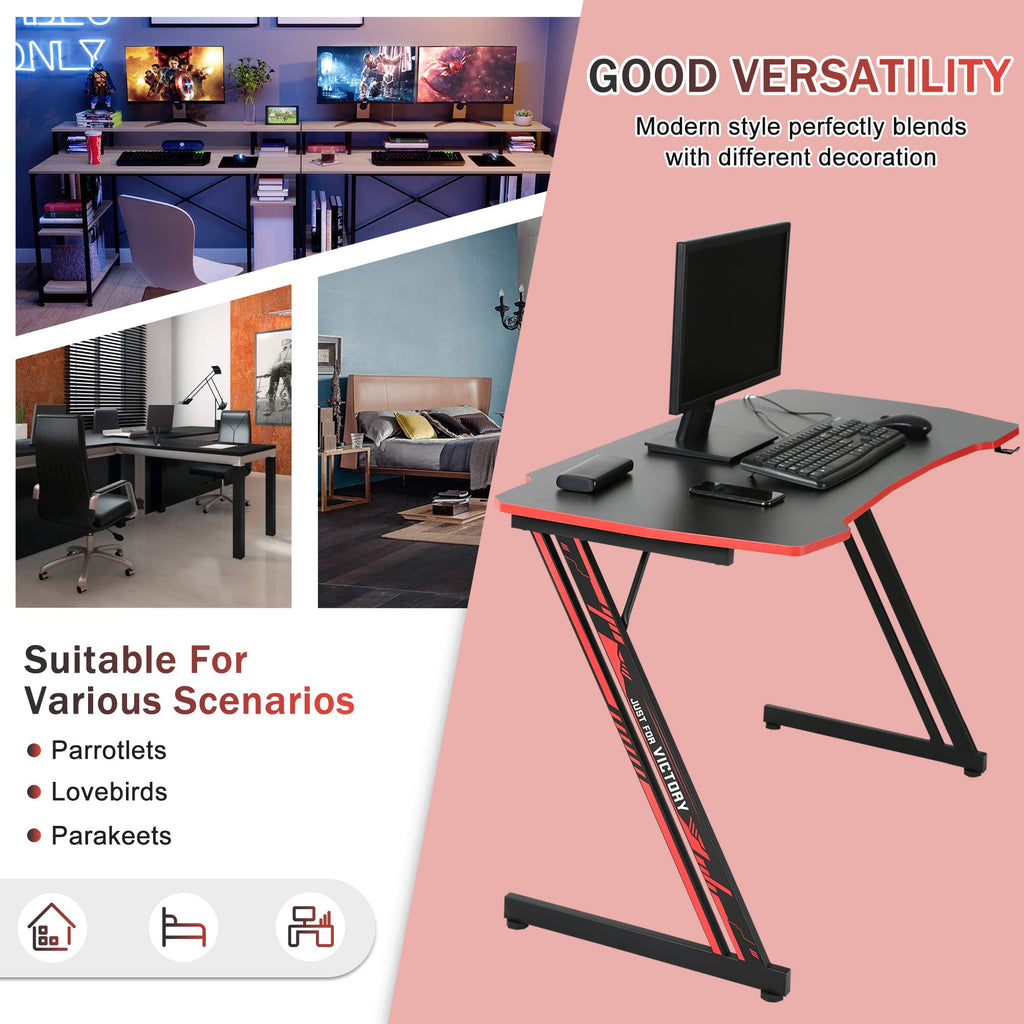 47 inch Carbon Fiber Gaming Desk U85397