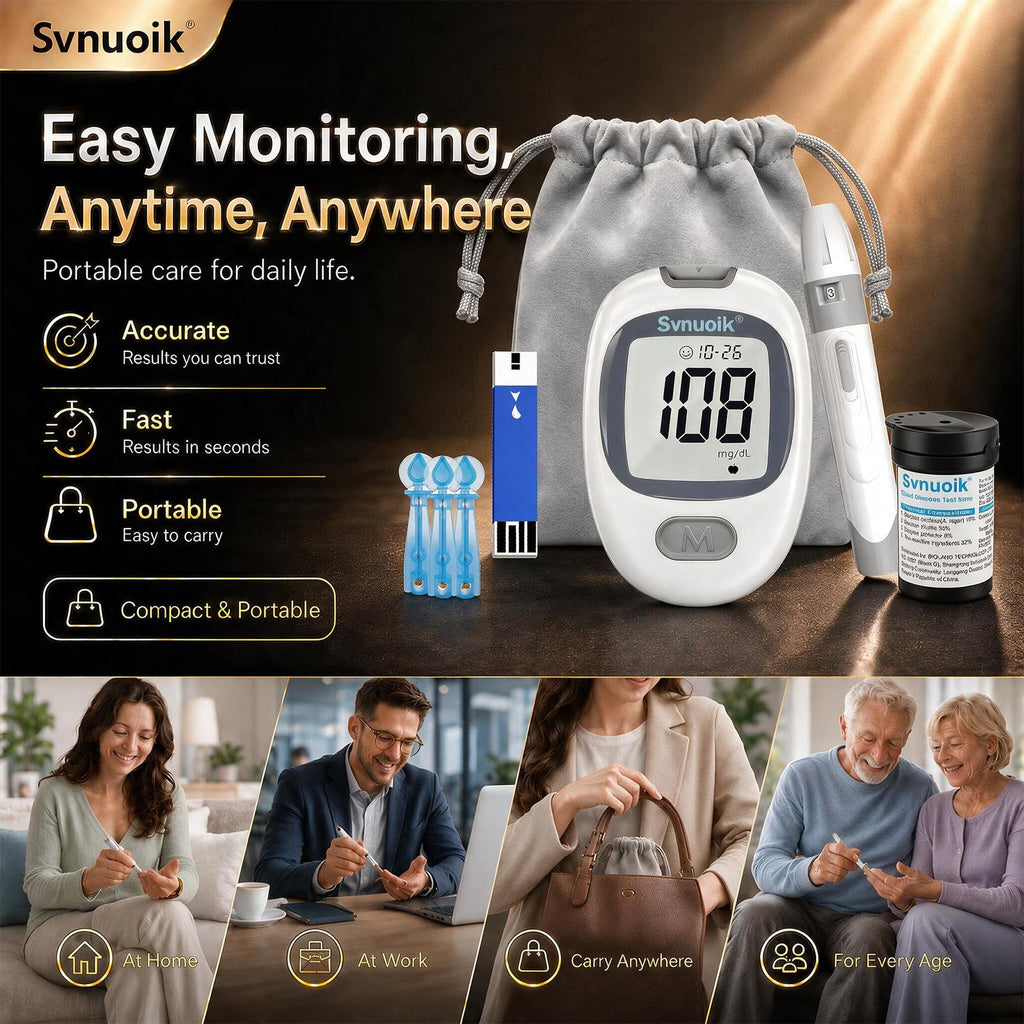 Blood Glucose Monitor Kit with 100 Strips & Lancets X278