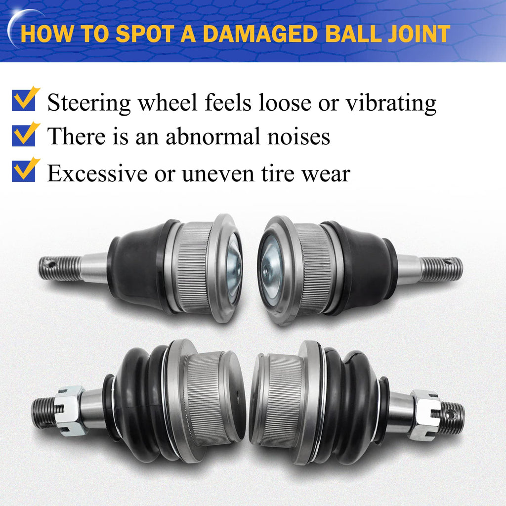 Zinc-Nickel Alloy Front Upper & Lower Ball Joints K406