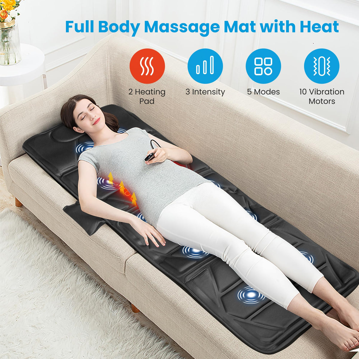 Full Body Massage Mat with Heat K4683