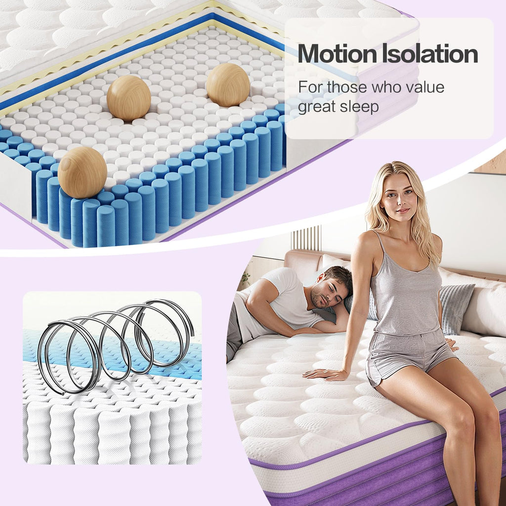 Queen 12 Inch Hybrid Mattress T71709
