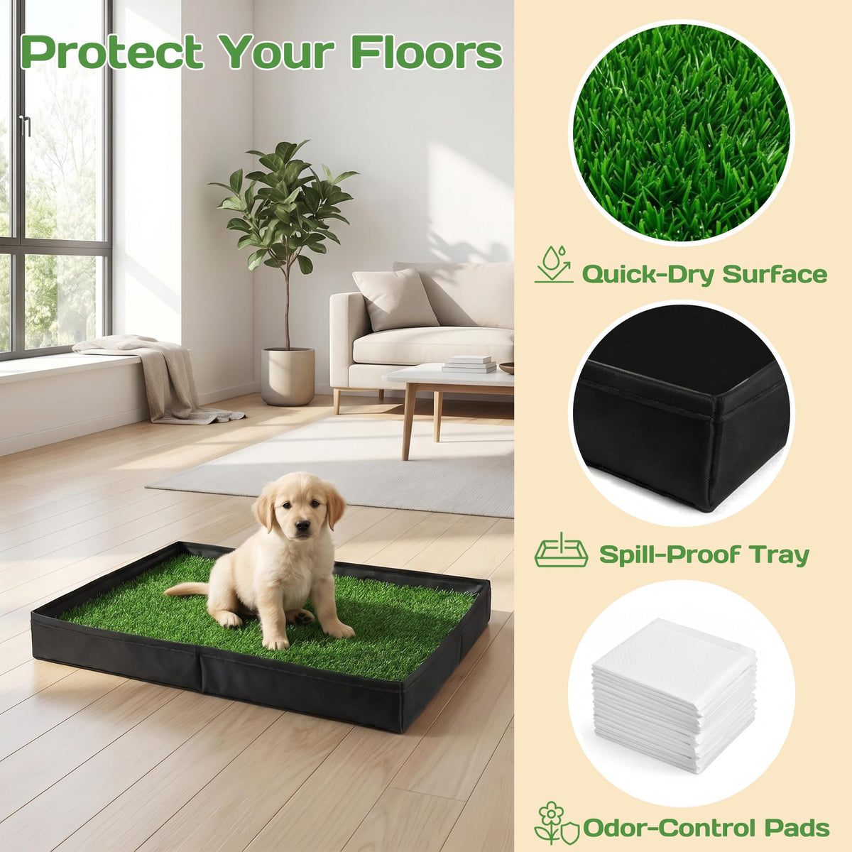 Dog Grass Pad with Tray X555711