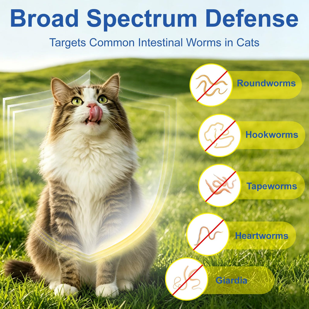 Broad Spectrum Dewormer Tablets for Cats and Kittens, 100 Tablets K981990