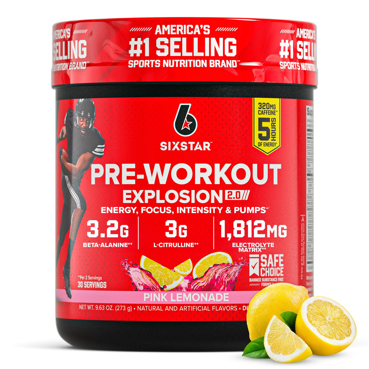 Pink Lemonade Pre-Workout Powder 30 Servings S185538