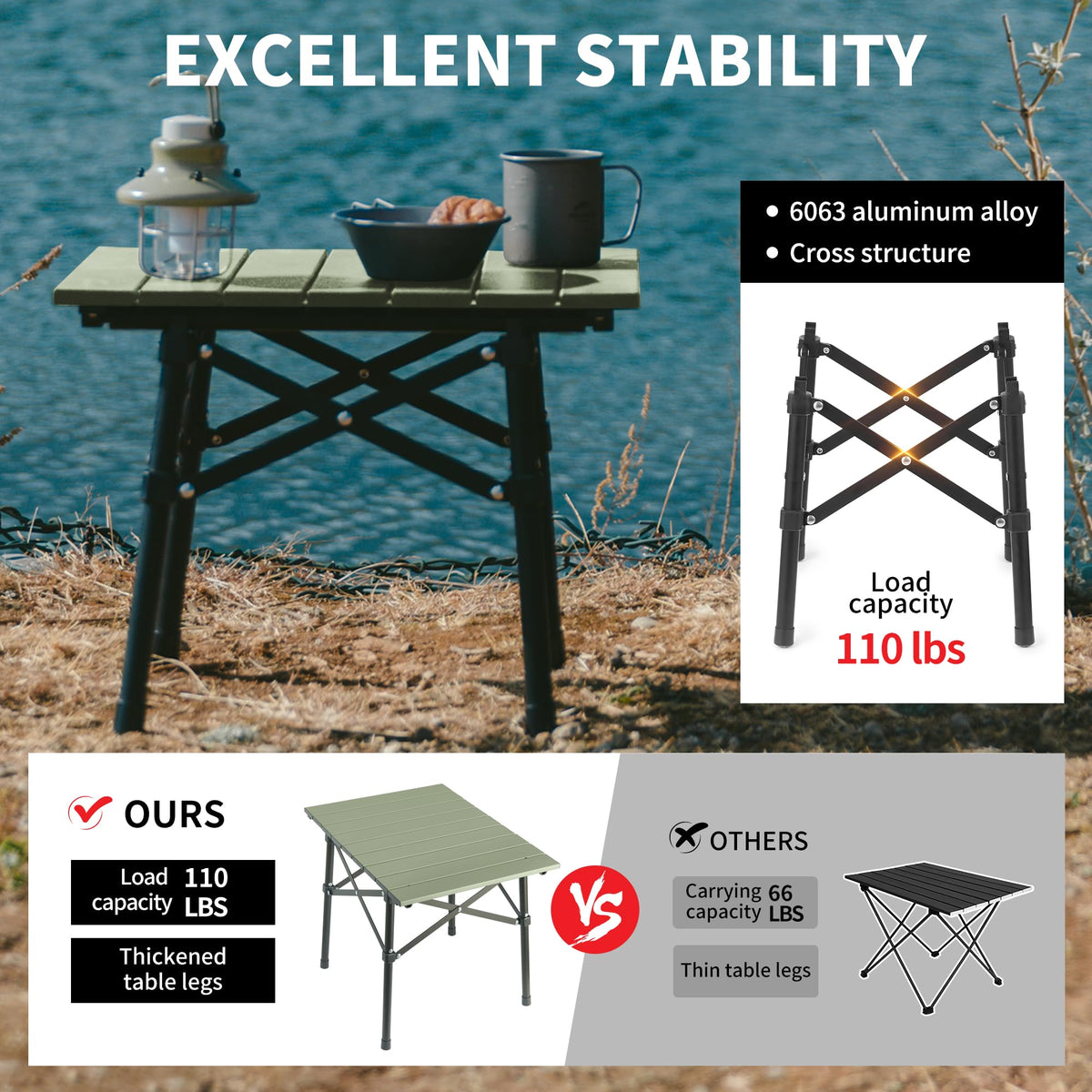 Aluminium Folding Camping Table N2988