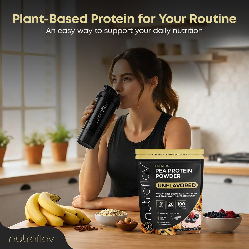 Unflavored Vegan Pea Protein Powder, 20 Servings X3883