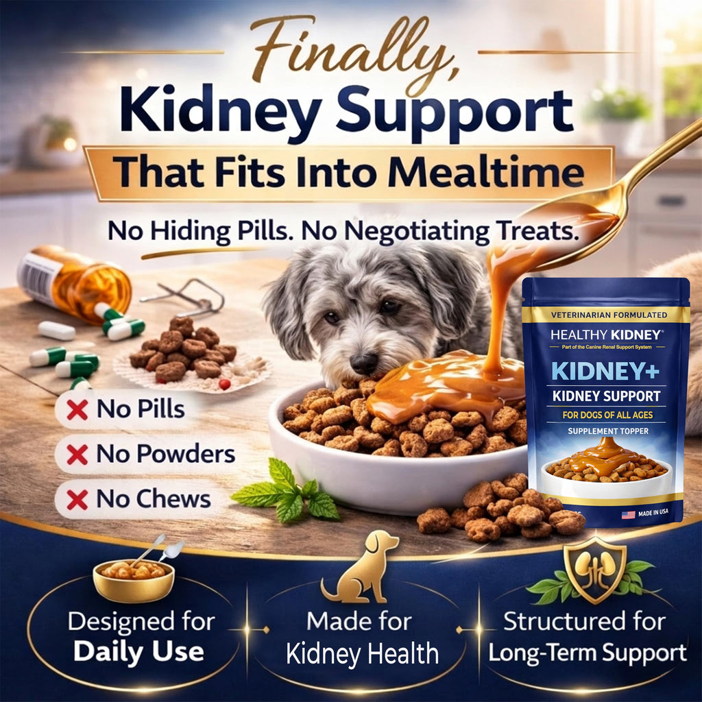 Dog Kidney Support Supplement Food Topper with Omega 3, Prebiotics, Fiber S518630