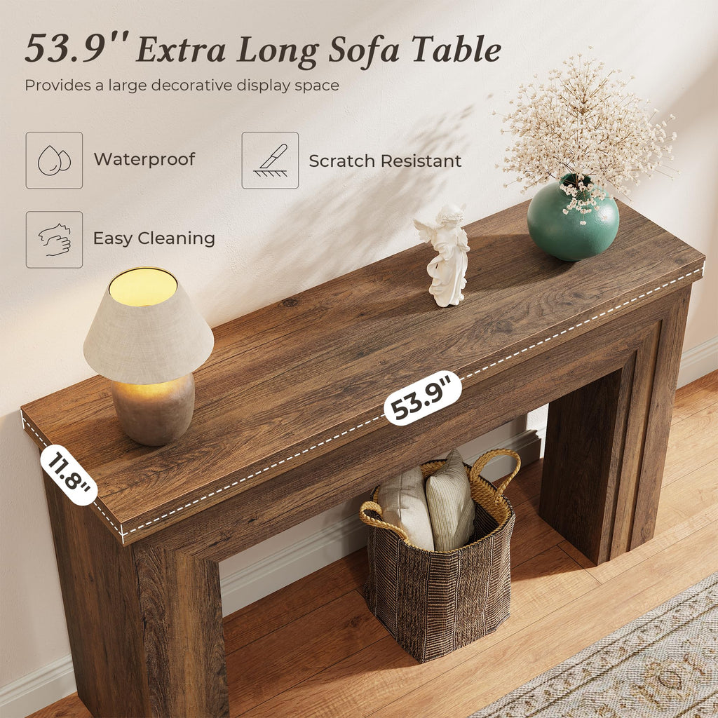 54 Inch Rectangular Console Table Y7742