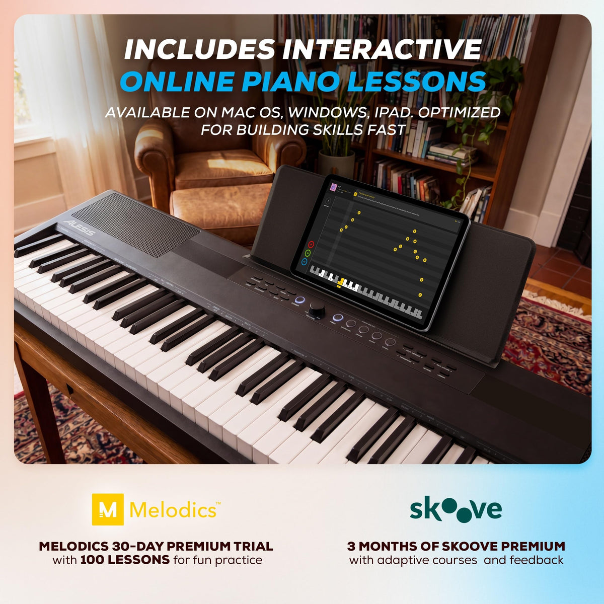 88-Key Weighted Digital Piano with Hammer Action D89101