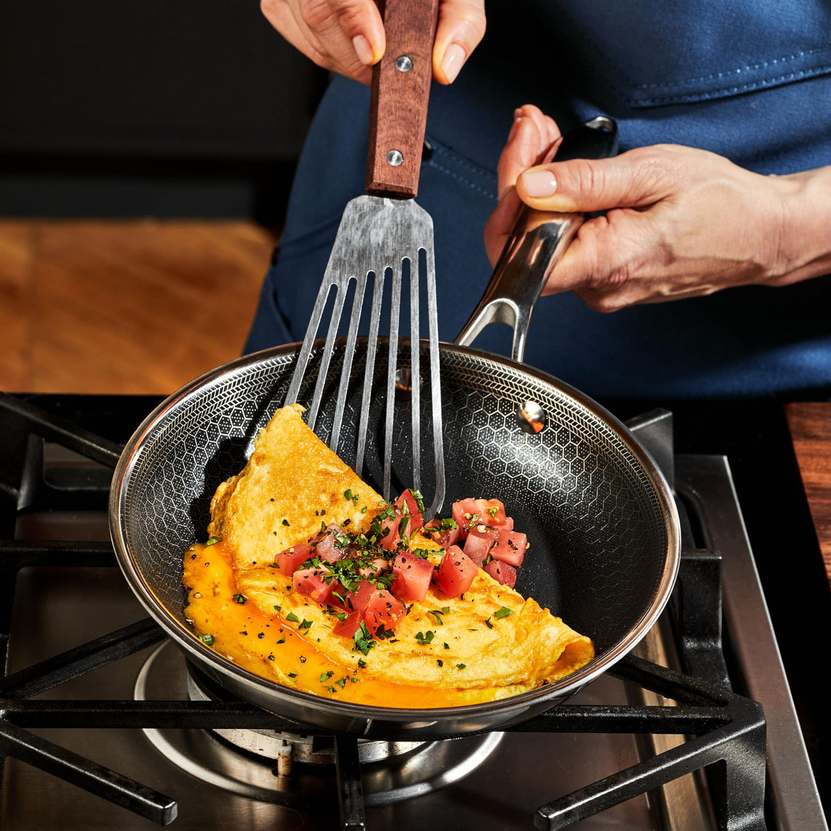 6pc Hybrid Nonstick Frying Pans Set with Lids C246250