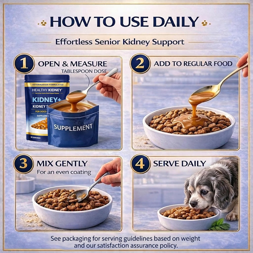Dog Kidney Support Supplement Food Topper with Omega 3, Prebiotics, Fiber S518630