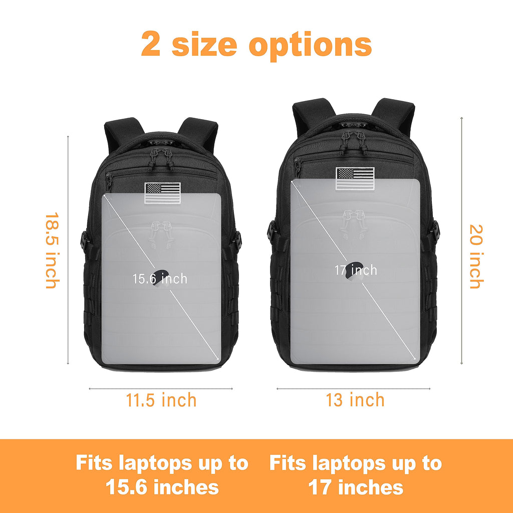 Black Small Tactical Backpack K229